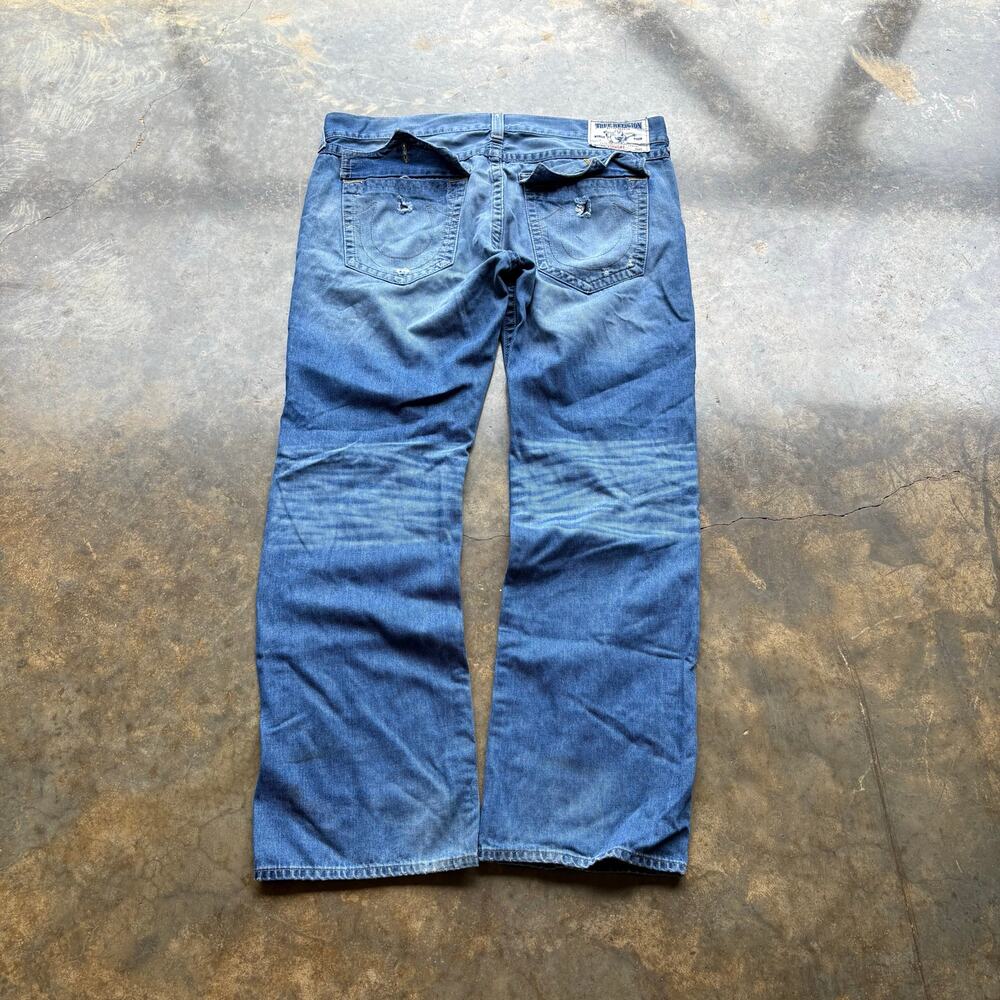 Vintage Baggy Y2k Bootcut true religion‎ blue jeans